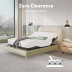 Sommier électrique Twin XL / Queen / King Split — Design zéro jeu, mode zéro gravité, inclut des arrêts matelas
