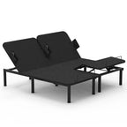 Sommier électrique Twin XL / Queen / King Split — Design zéro jeu, mode zéro gravité, inclut des arrêts matelas