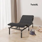 Sommier électrique Twin XL / Queen / King Split — Design zéro jeu, mode zéro gravité, inclut des arrêts matelas