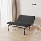 Sommier électrique Twin XL / Queen / King Split — Design zéro jeu, mode zéro gravité, inclut des arrêts matelas