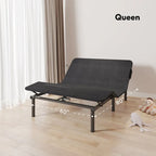 Sommier électrique Twin XL / Queen / King Split — Design zéro jeu, mode zéro gravité, inclut des arrêts matelas
