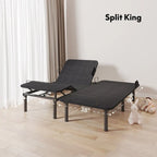 Sommier électrique Twin XL / Queen / King Split — Design zéro jeu, mode zéro gravité, inclut des arrêts matelas