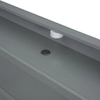 Lit plateforme avec étagères intégrées, lumières LED et ports USB, taille double/simple