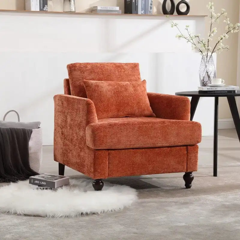 Modern Accent Chair Lounge Chair,Wood Frame Armchair