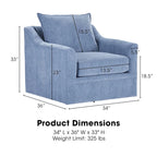Cushioned Swivel Chair