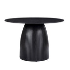 Table à manger ronde Table de cuisine Table à manger pour petit espace en MDF pour 4-6 personnes - D 47.24 x H 49.63