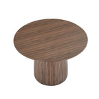 Table à manger ronde Table de cuisine Table à manger pour petit espace en MDF pour 4-6 personnes - D 47.24 x H 49.63
