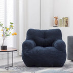 Faux Fur Bean Bag Chair — Living Room Floor Sofa, Bedroom Lounge Chair
