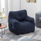 Faux Fur Bean Bag Chair — Living Room Floor Sofa, Bedroom Lounge Chair