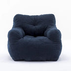 Faux Fur Bean Bag Chair — Living Room Floor Sofa, Bedroom Lounge Chair