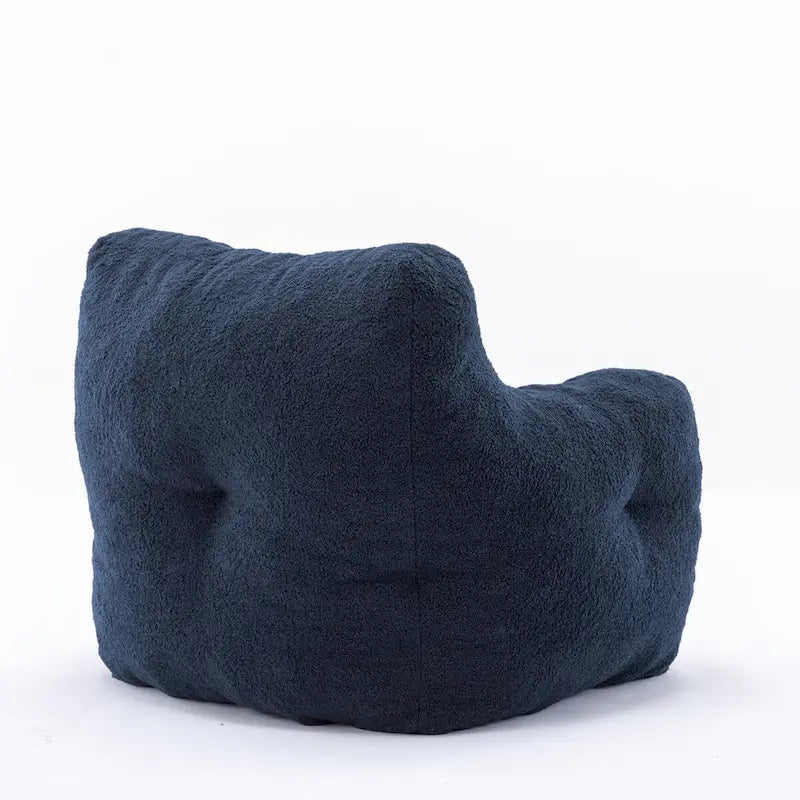 Faux Fur Bean Bag Chair — Living Room Floor Sofa, Bedroom Lounge Chair