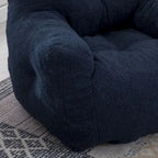 Faux Fur Bean Bag Chair — Living Room Floor Sofa, Bedroom Lounge Chair