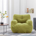 Faux Fur Bean Bag Chair — Living Room Floor Sofa, Bedroom Lounge Chair