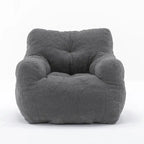 Faux Fur Bean Bag Chair — Living Room Floor Sofa, Bedroom Lounge Chair