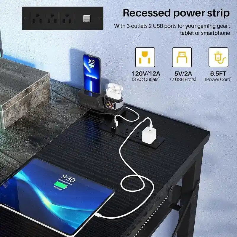 39.4 Gaming Desk with LED