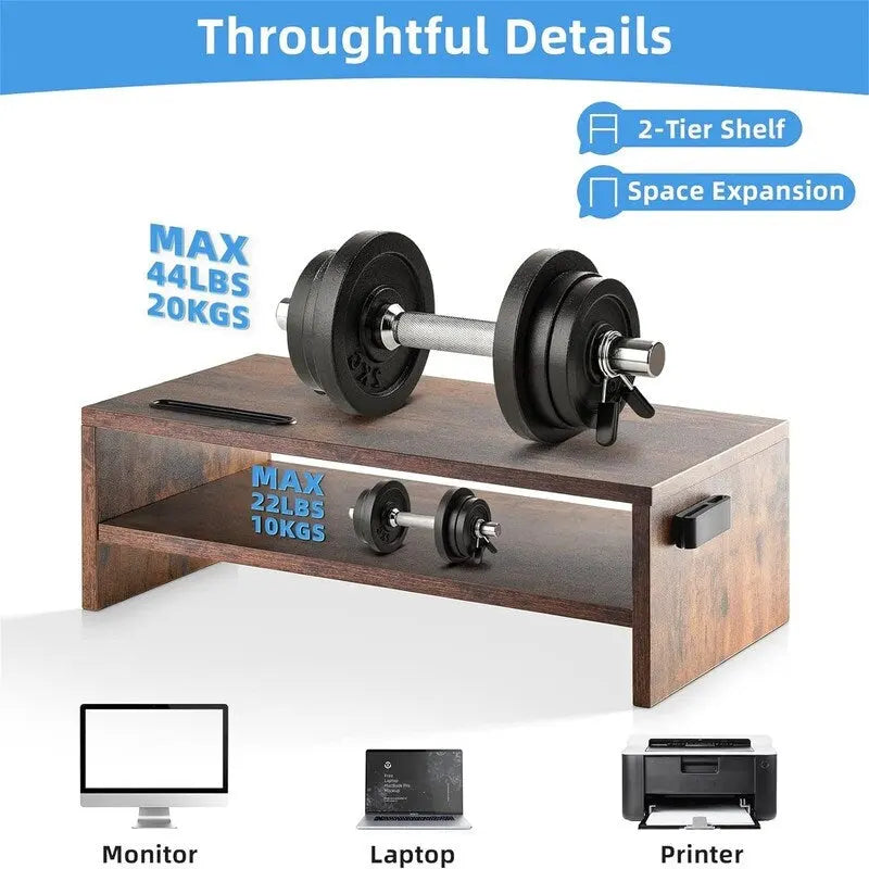 2 Tier Computer Monitor Stand