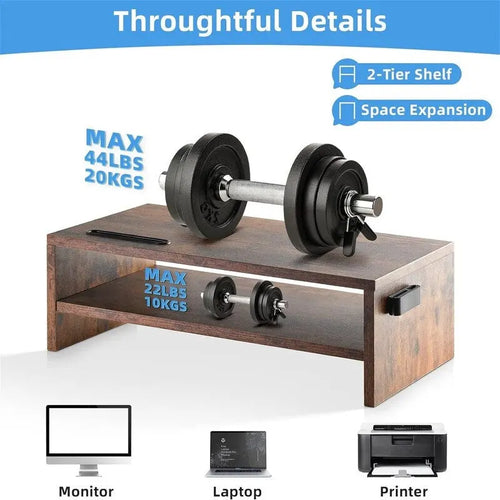 2 Tier Computer Monitor Stand