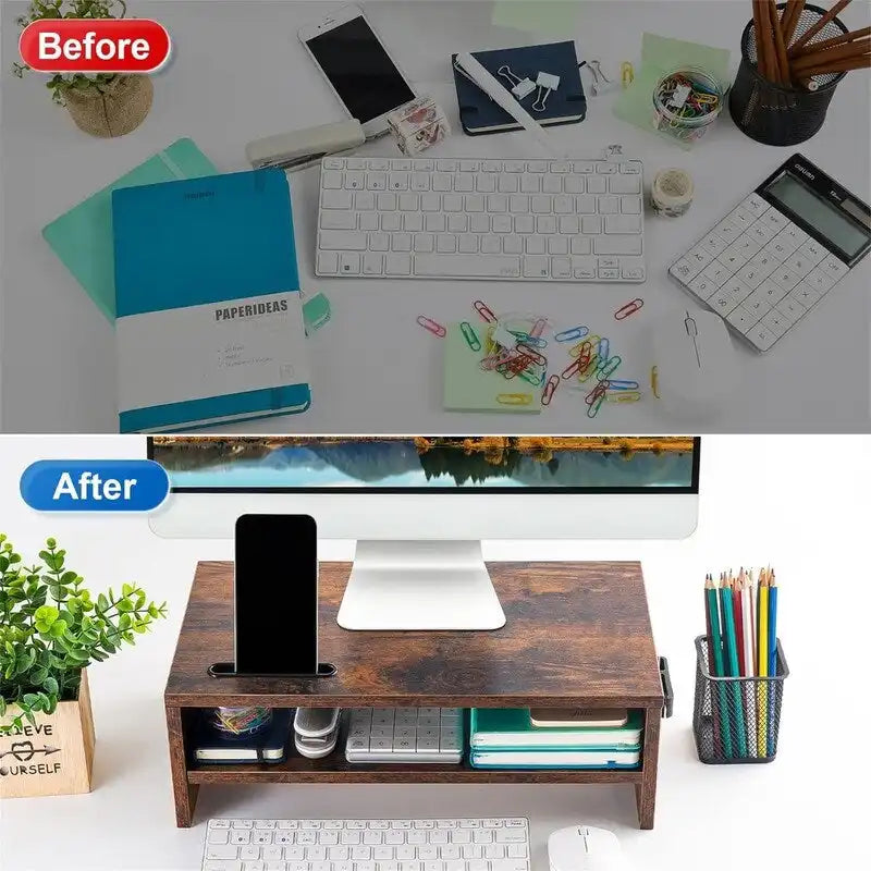 2 Tier Computer Monitor Stand