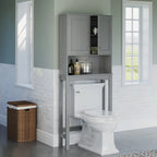 Étagère de salle de bain au-dessus des toilettes — Armoire à pharmacie murale avec étagères réglables