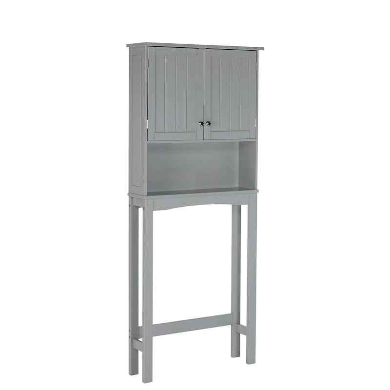 Étagère de salle de bain au-dessus des toilettes — Armoire à pharmacie murale avec étagères réglables