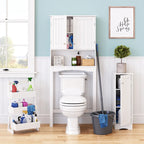 Étagère de salle de bain au-dessus des toilettes — Armoire à pharmacie murale avec étagères réglables