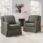 Rustic-Style Swivel Rocking Chair