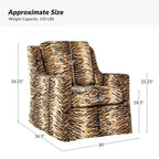 Rustic-Style Swivel Rocking Chair