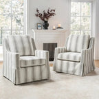Rustic-Style Swivel Rocking Chair