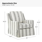 Rustic-Style Swivel Rocking Chair
