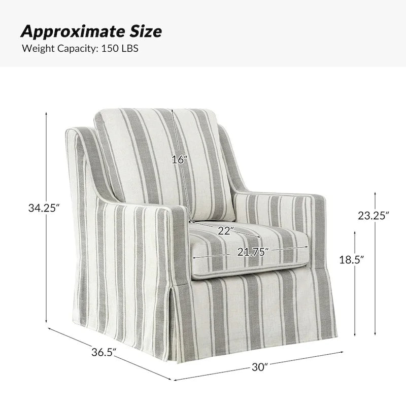 Rustic-Style Swivel Rocking Chair