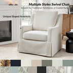Rustic-Style Swivel Rocking Chair