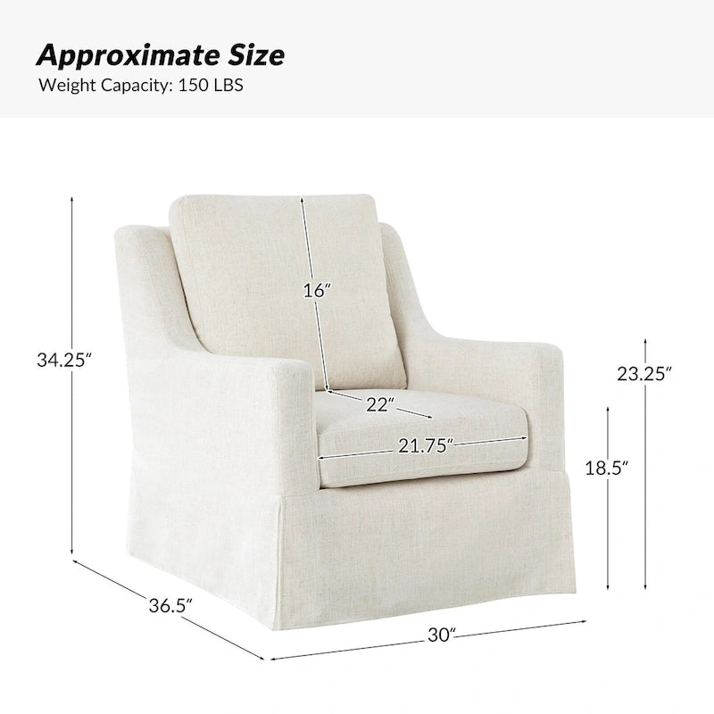 Rustic-Style Swivel Rocking Chair