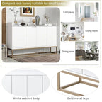 47.2 Buffet moderne 4 portes avec piètement en métal