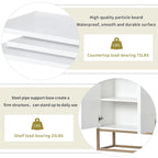47.2 Buffet moderne 4 portes avec piètement en métal