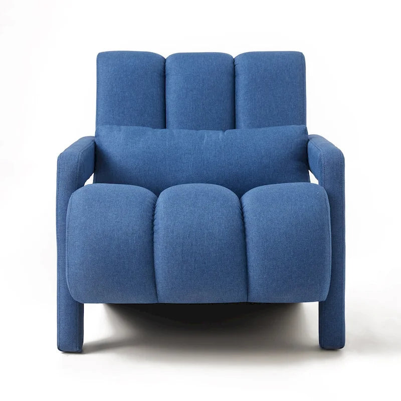 Modern Linen-Upholstered Accent Chair