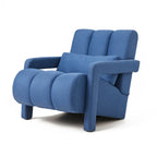 Modern Linen-Upholstered Accent Chair