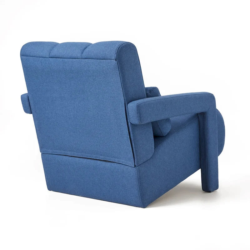 Modern Linen-Upholstered Accent Chair