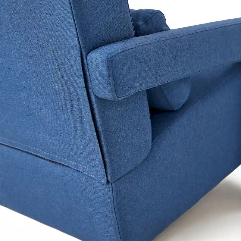 Modern Linen-Upholstered Accent Chair