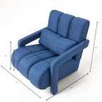 Modern Linen-Upholstered Accent Chair