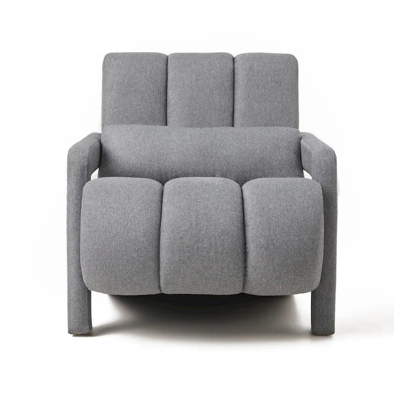 Modern Linen-Upholstered Accent Chair