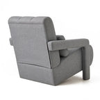 Modern Linen-Upholstered Accent Chair