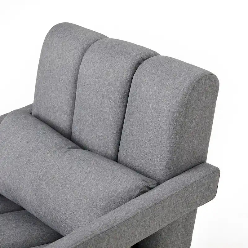 Modern Linen-Upholstered Accent Chair