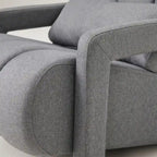 Modern Linen-Upholstered Accent Chair