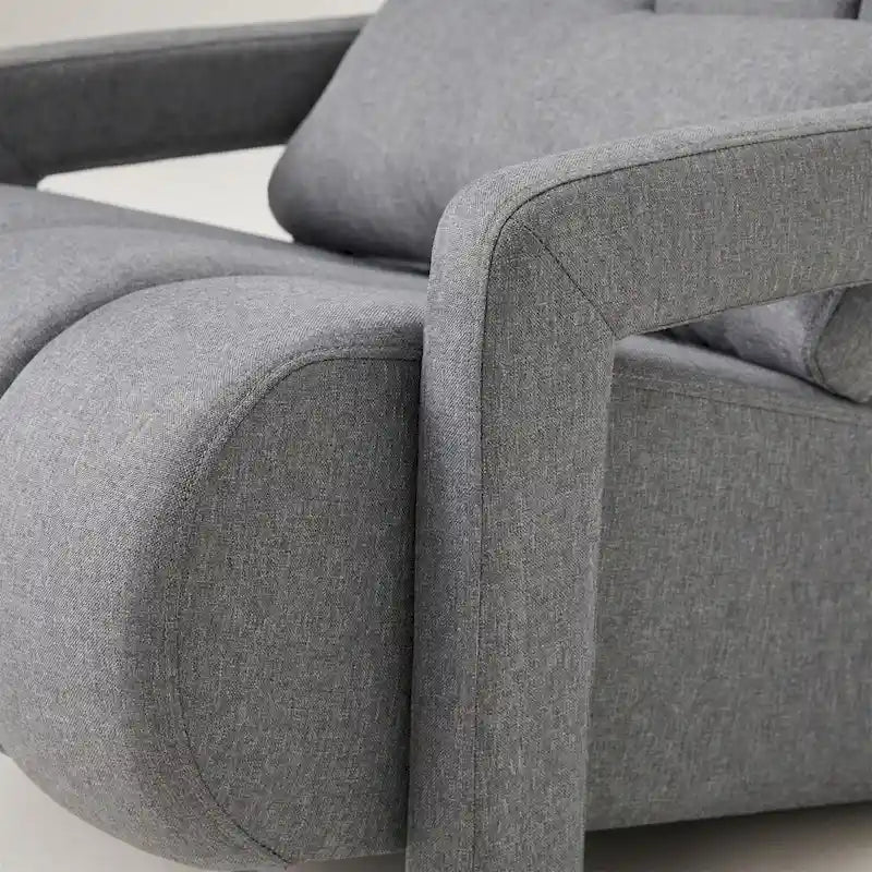Modern Linen-Upholstered Accent Chair
