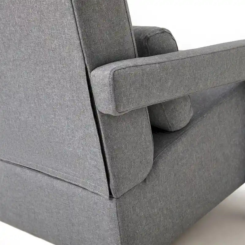 Modern Linen-Upholstered Accent Chair