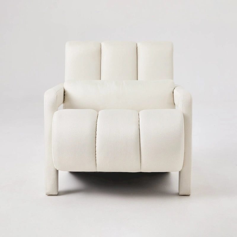 Modern Linen-Upholstered Accent Chair