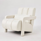 Modern Linen-Upholstered Accent Chair