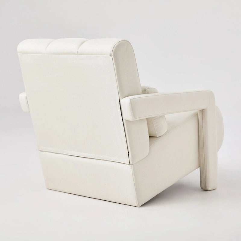 Modern Linen-Upholstered Accent Chair
