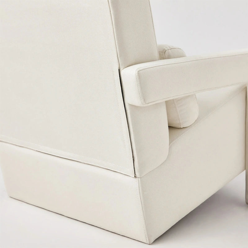 Modern Linen-Upholstered Accent Chair