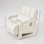 Modern Linen-Upholstered Accent Chair
